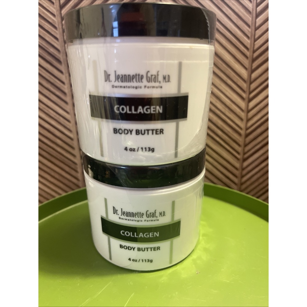 2 Dr. Jeannette Graf COLLAGEN Body Butter  4oz Factory Sealed